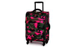 it Luggage Small Camo Suitcase - Pink/Green